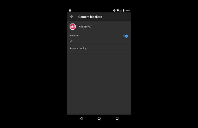 Adblocker on Microsoft Edge for Android and iOS