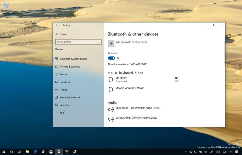 Bluetooth battery level indicator on Windows 10