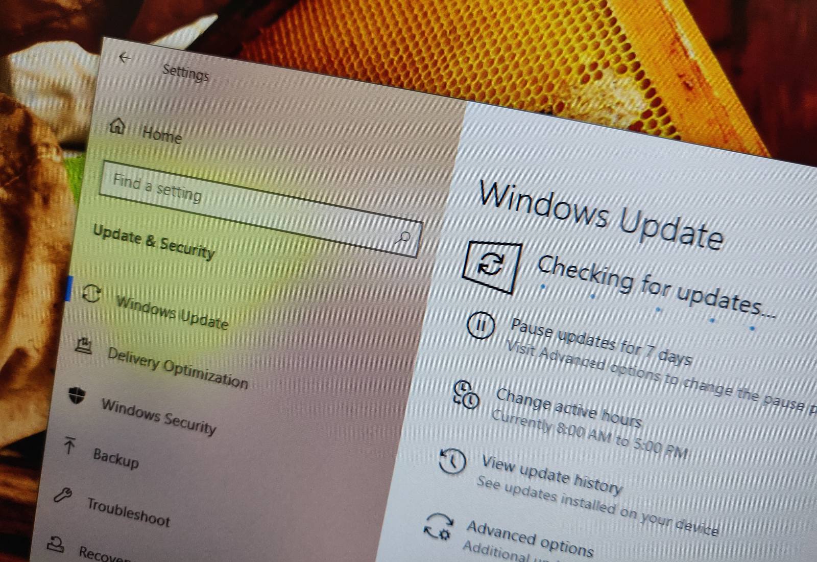 Windows 10 update settings