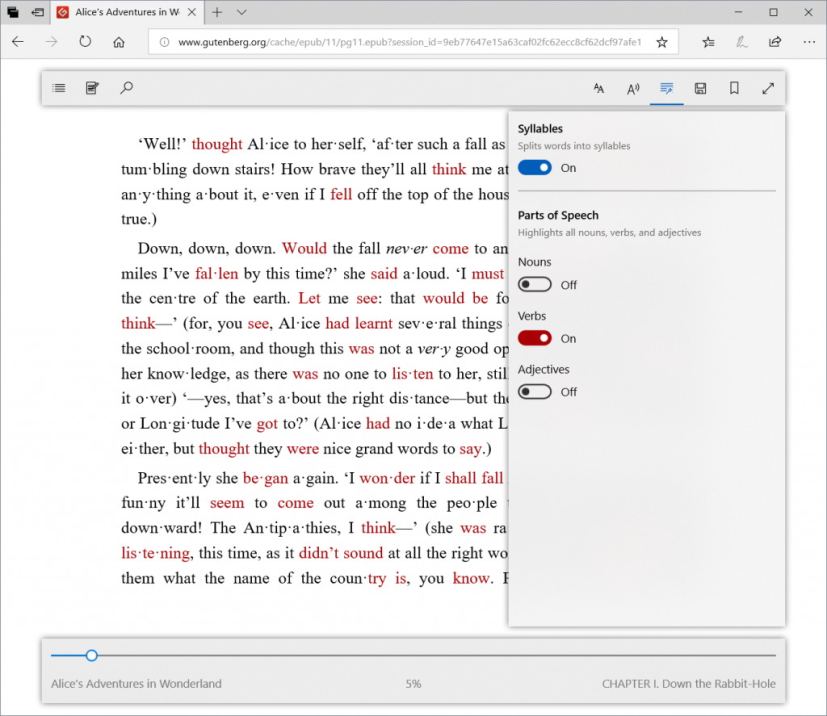 Microsoft Edge Grammar Tools