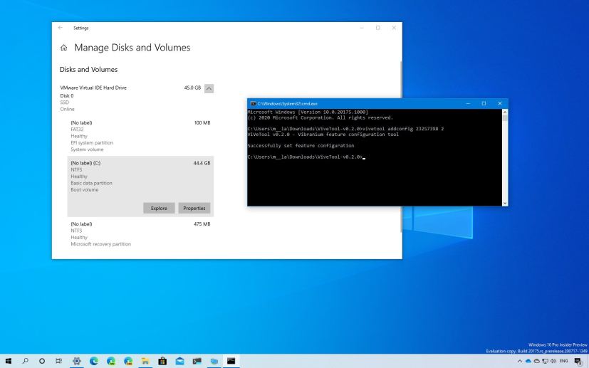 Enable Disk Management settings on Windows 10