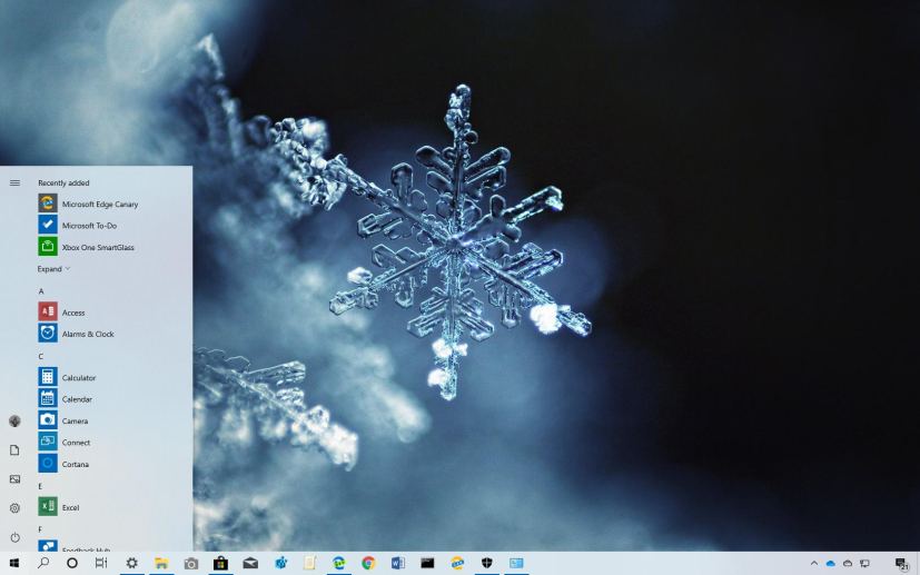 Frosty Art theme for Windows 10