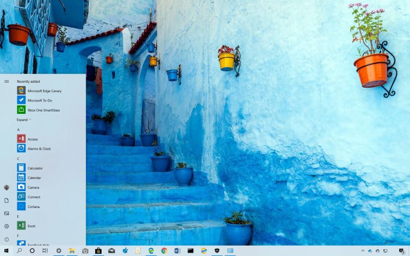 Glorious Blue theme for Windows 10