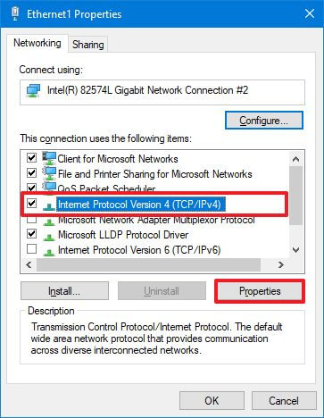 Ethernet properties