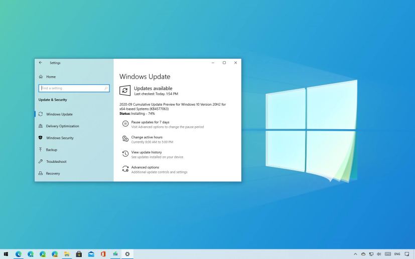 Windows 10 build 19042.541 (KB4577063)