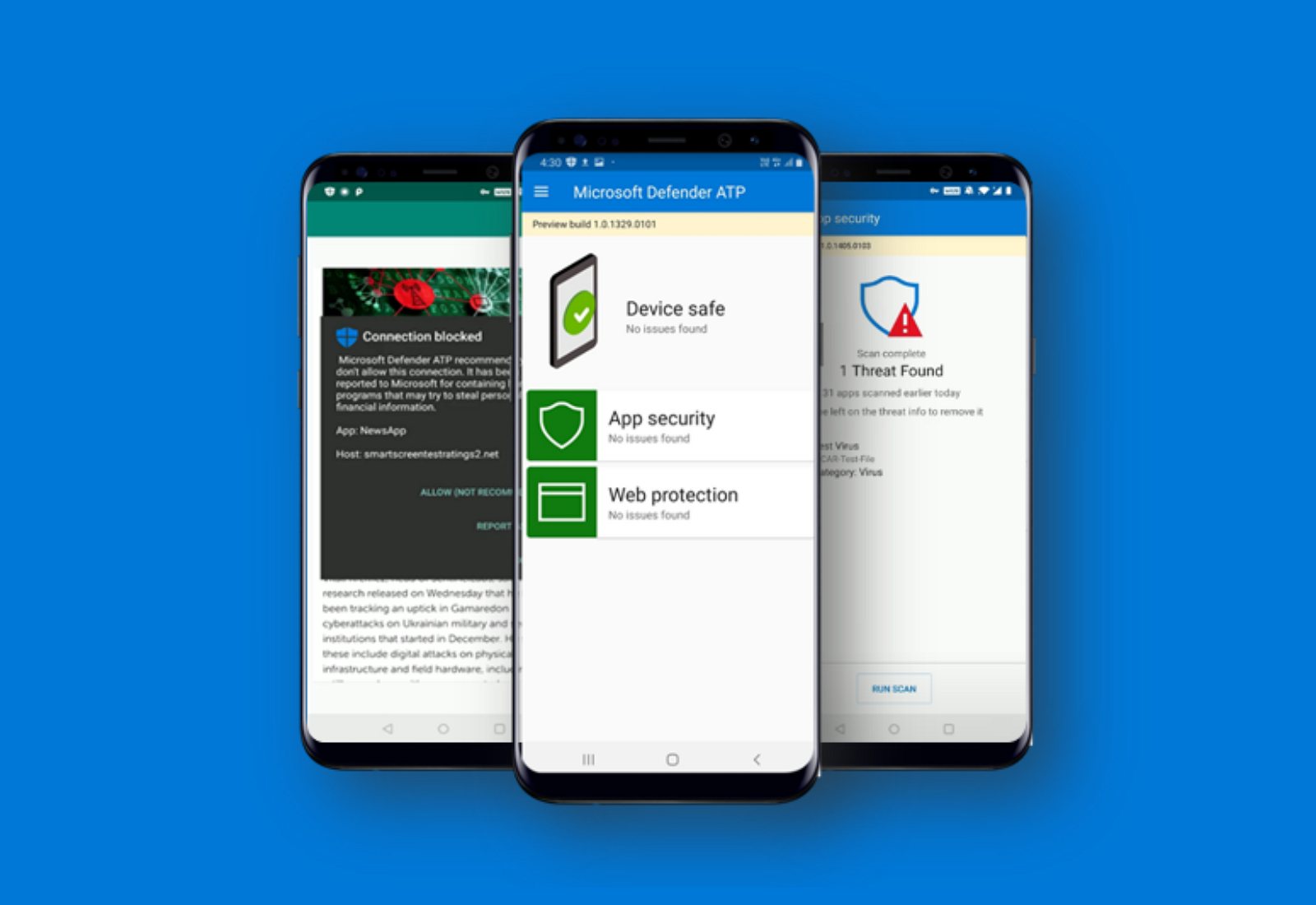 Microsoft Defender antivirus for Android (source Microsoft)