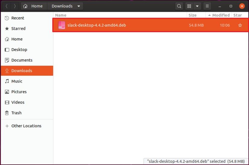 Ubuntu Downloads folder