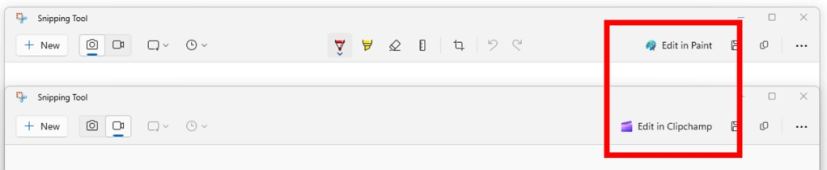 Snipping Tool new edit buttons