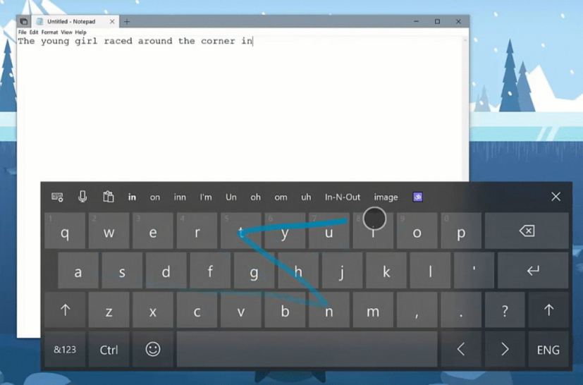 SwiftKey on Windows 10 build 17692