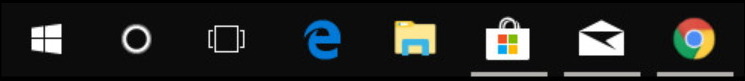 Microsoft Store taskbar icon on Windows 10