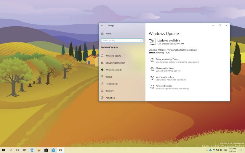 Windows 10 build 19582 download