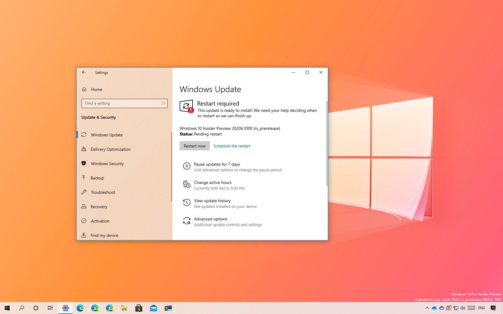 Windows 10 build 20206 download