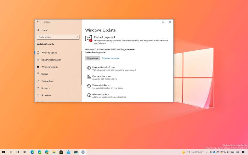 Windows 10 build 21292 download