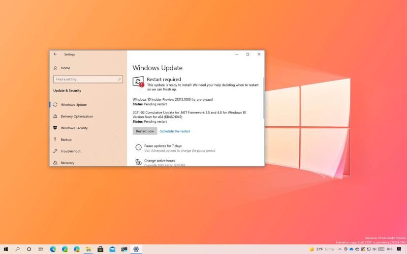 Windows 10 build 21313 download