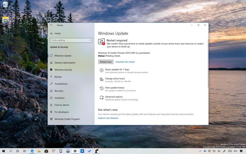 Windows 10 build 18312