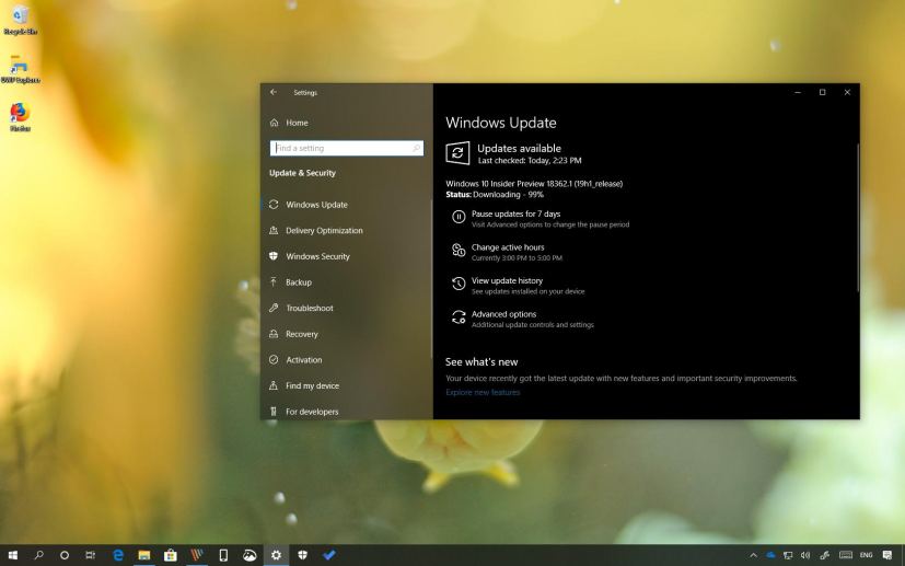 Windows 10 build 18362