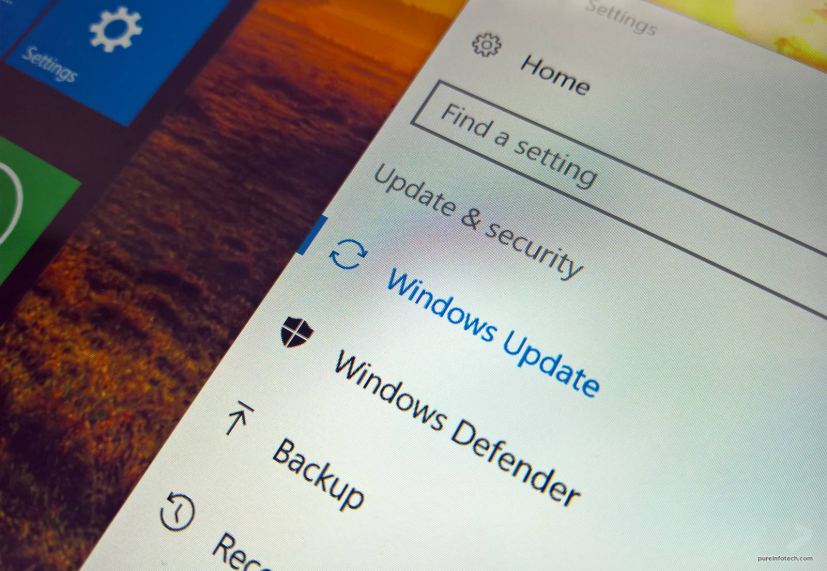 Windows 10 Update settings