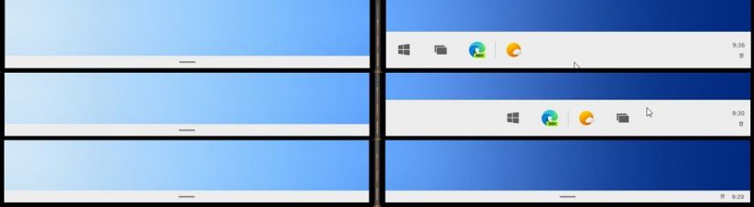 Windows 10X taskbar