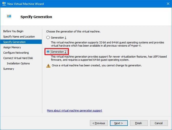 Windows 11 Hyper-V Generation 2 VM