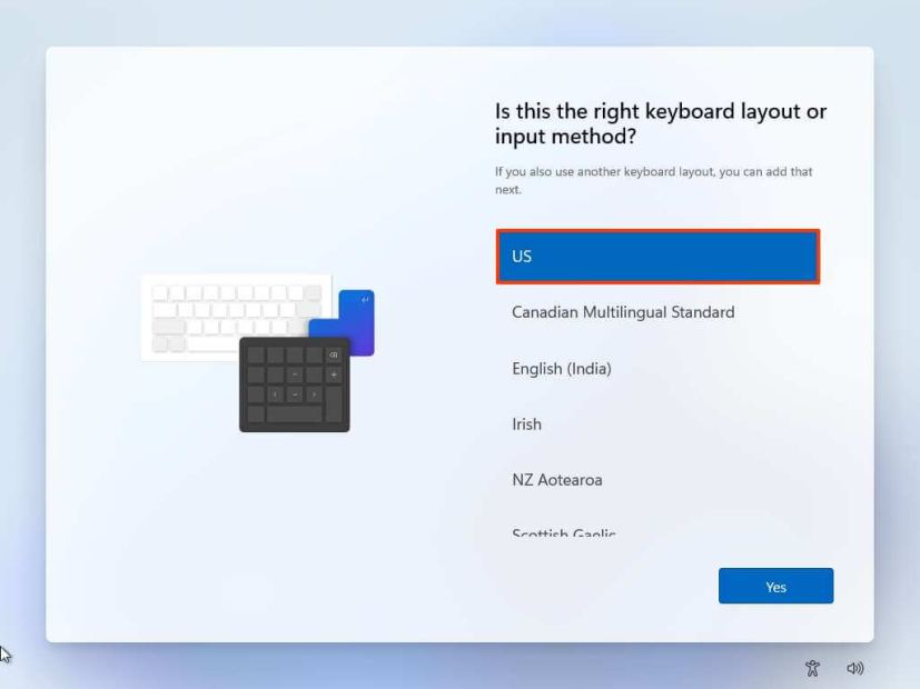 Keyboard layout