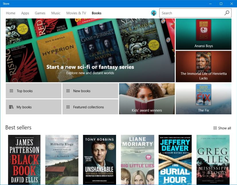 Windows Store Books