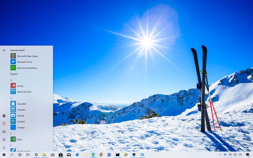 Wintertime Sports theme for Windows 10