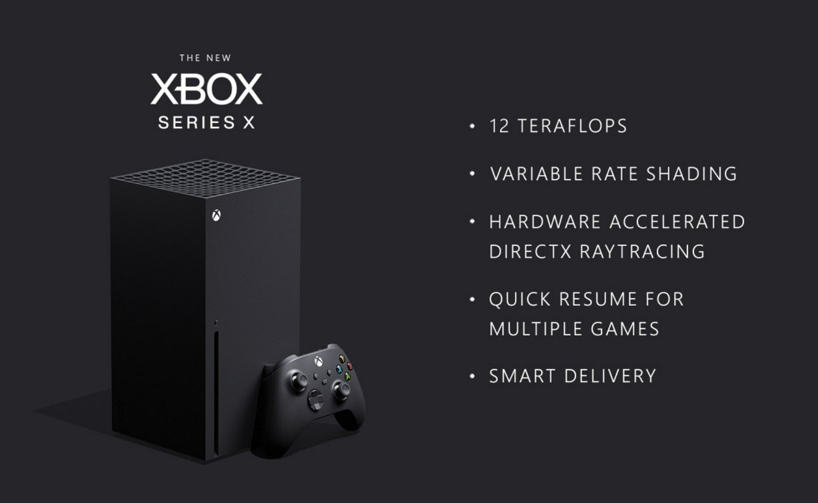 Xbox Series X with best features list (source: Microsoft)