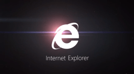 IE black and white logo large